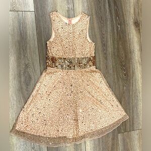 Ashley Lauren Girls Sequin Cocktail Dress - Size 10